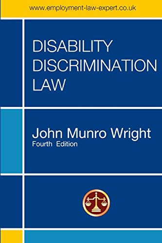Cover of DISABILITY DISCRIMINATION LAW - FOURTH EDITION