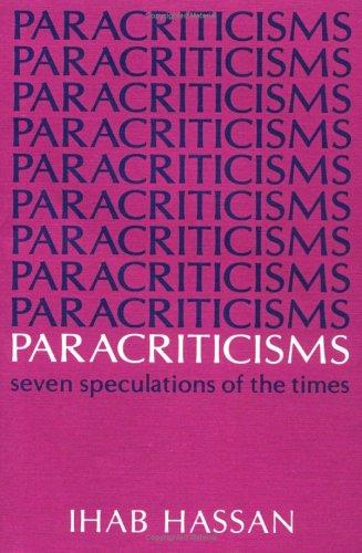 Cover of Paracriticisms