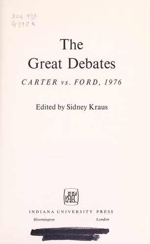 Cover of The Great Debates