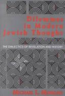 Cover of Dilemmas in modern Jewish thought