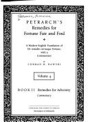 Cover of Petrarch's Remedies for Fortune Fair and Foul