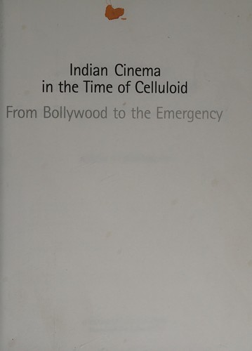 Cover of Indian cinema in the time of celluloid