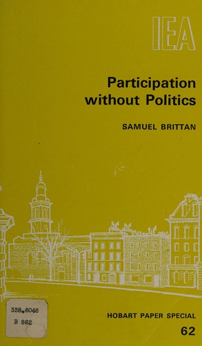 Cover of Participation without politics