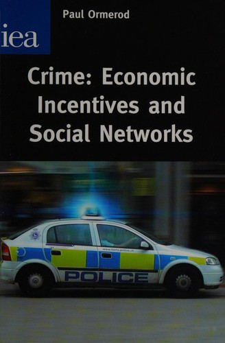 Cover of Crime: Economic incentives and social networks