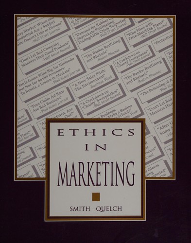 Cover of Ethics in marketing