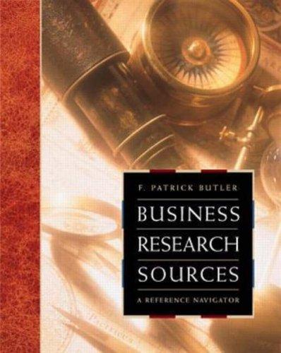 Cover of Business research sources