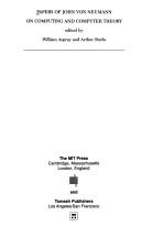 Cover of Papers of John von Neumann on Computers and Computing Theory