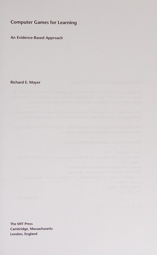 Cover of Computer Games for Learning