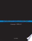 Cover of Words to Be Looked At: Language in 1960s Art