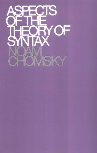 Cover of Aspects of the Theory of Syntax