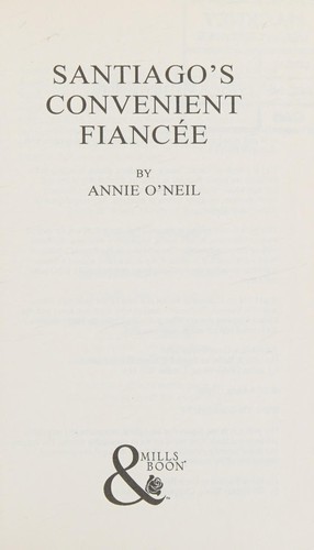 Cover of Santiago's Convenient Fiancee