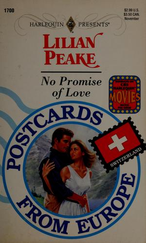 Cover of No promise of love