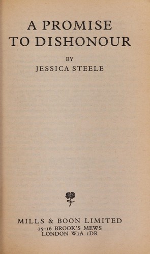Cover of A Promise to Dishonour