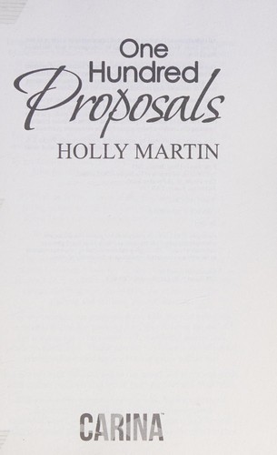 Cover of One Hundred Proposals