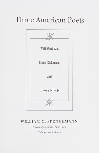 Cover of Three American poets