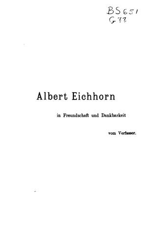 Cover of Schöpfung und Chaos in Urzeit und Endzeit