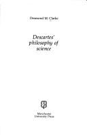 Cover of Descartes' philosophy of science