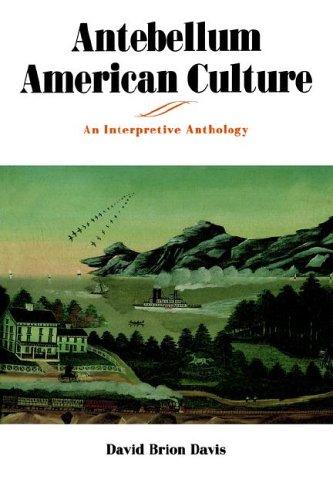 Cover of Antebellum American Culture