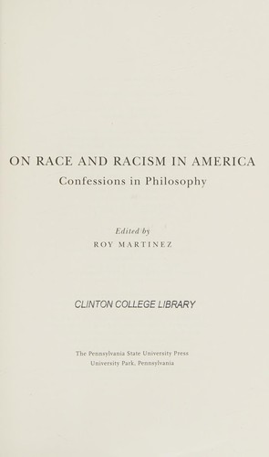 Cover of On race and racism in America