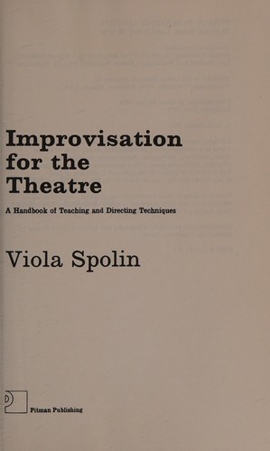 Cover of Improvisation for the theatre