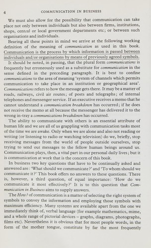 Cover of Communications in Business (LBBS)