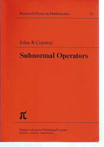 Cover of Subnormal operators