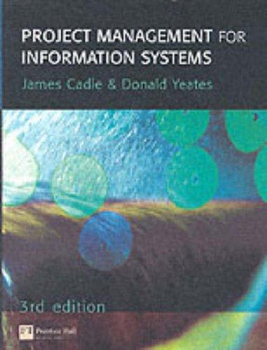 Cover of Project management for information systems