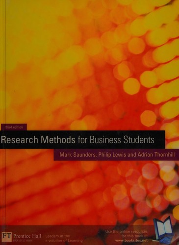 Cover of Research Methods for Business Students FT Prentice Hall: Harlow Research methods for business students