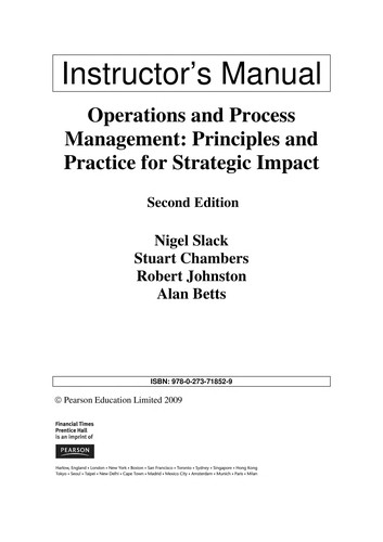 Cover of Operations and process management
