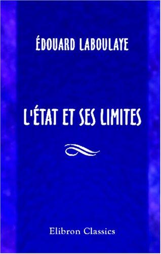 Cover of L'État et ses limites
