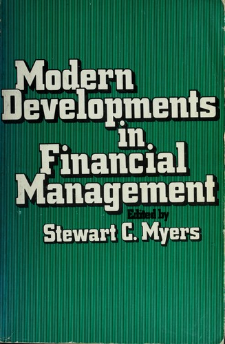 Cover of Modern developments in financial management
