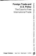 Cover of Foreign trade and U.S. policy