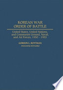 Cover of Korean War Order of Battle