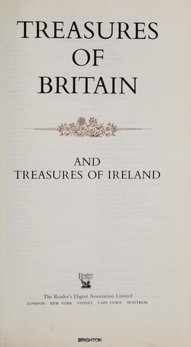 Cover of Treasures of Britain and treasures of Ireland