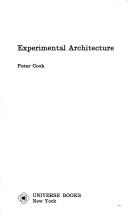Cover of Experimental architecture