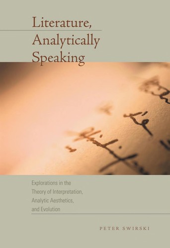 Cover of Literature, analytically speaking