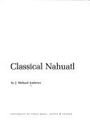 Cover of Introduction to classical Nahuatl