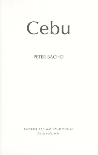 Cover of Cebu
