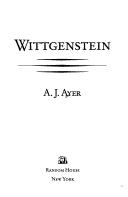 Cover of Wittgenstein