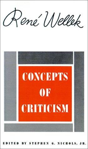Cover of Concepts of criticism