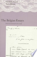 Cover of The Belgian Essays