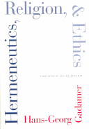 Cover of Hermeneutics, Religion, and Ethics