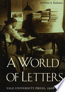 Cover of A World of Letters
