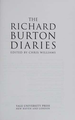 Cover of The Richard Burton diaries