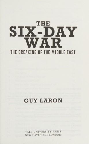 Cover of The six-day war