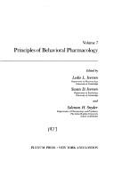 Cover of Principles of behavioral pharmacology