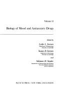 Cover of Biology of mood and antianxiety drugs