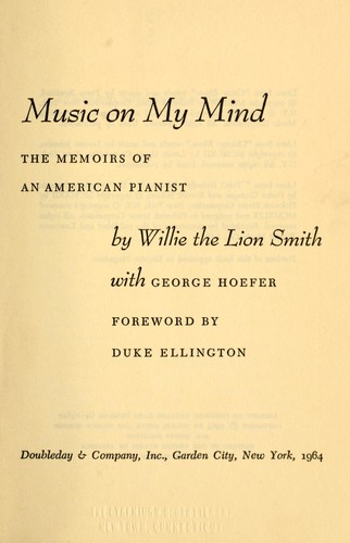 Cover of Music on my mind