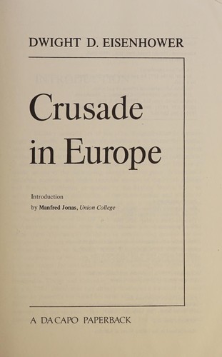 Cover of Crusade in Europe