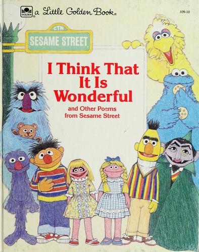 Cover of I think that it is wonderful